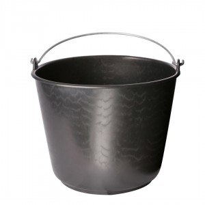 Bouwemmer zwart 20 ltr