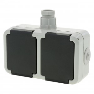 Wandcontactdoos opbouw,...