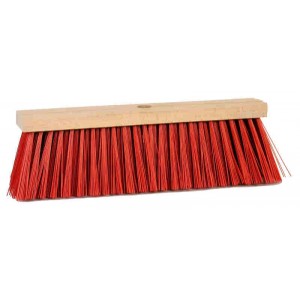 Straatbezem 40 cm PVC rood...