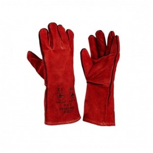 Lashandschoen rood molton gev