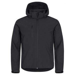 Classic softshell Hoody zwart