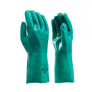 Werkhandschoen pvc groen 35cm