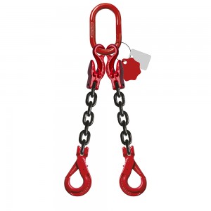 2 sprong hijsketting 8mm x 1m