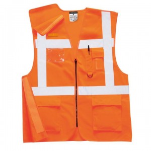 Verkeersvest oranje met...